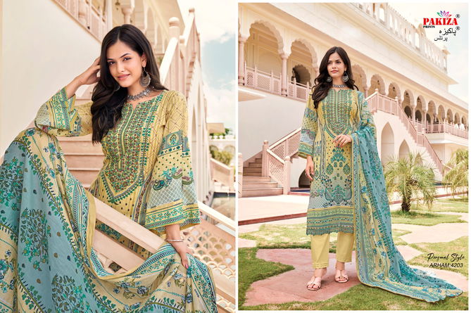 Arham Vol 42 By Pakiza Prints Lawn Cotton Embroidery Pakistani Suits Wholesale Shop In Surat